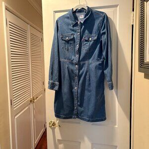 Levi's Denim Snap-Up Dress